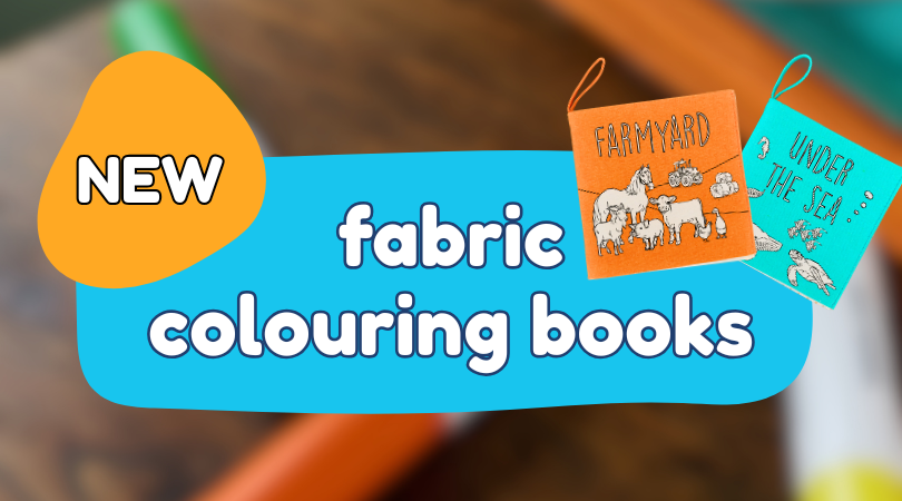 NEW Fabric Colouring Books - Reusable Colouring for Toddlers