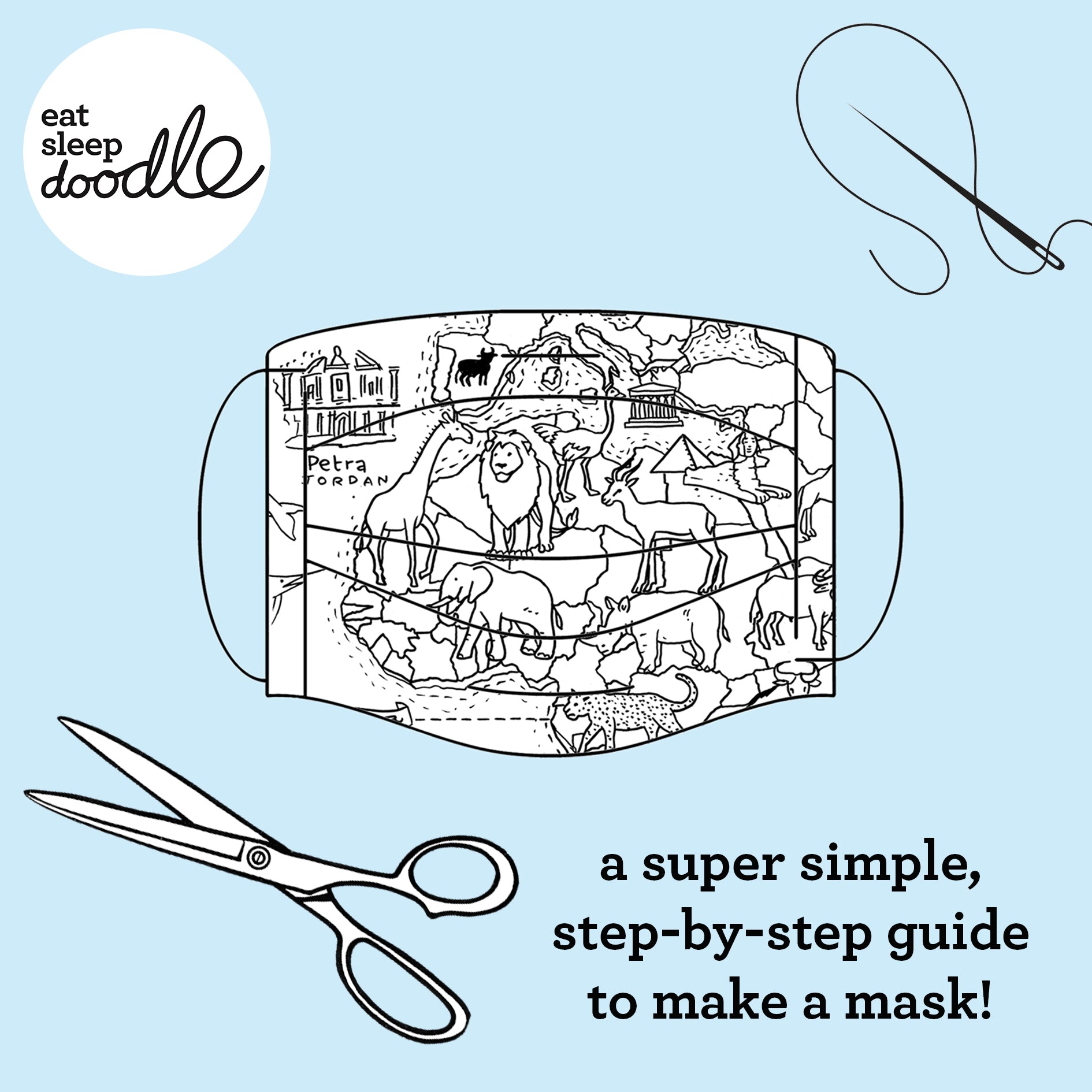 how to make an eatsleepdoodle mask