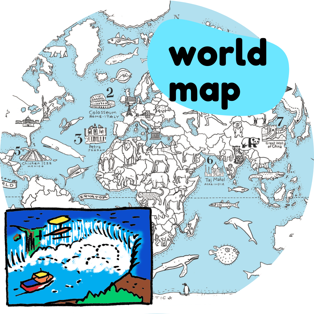 World map gifts for children