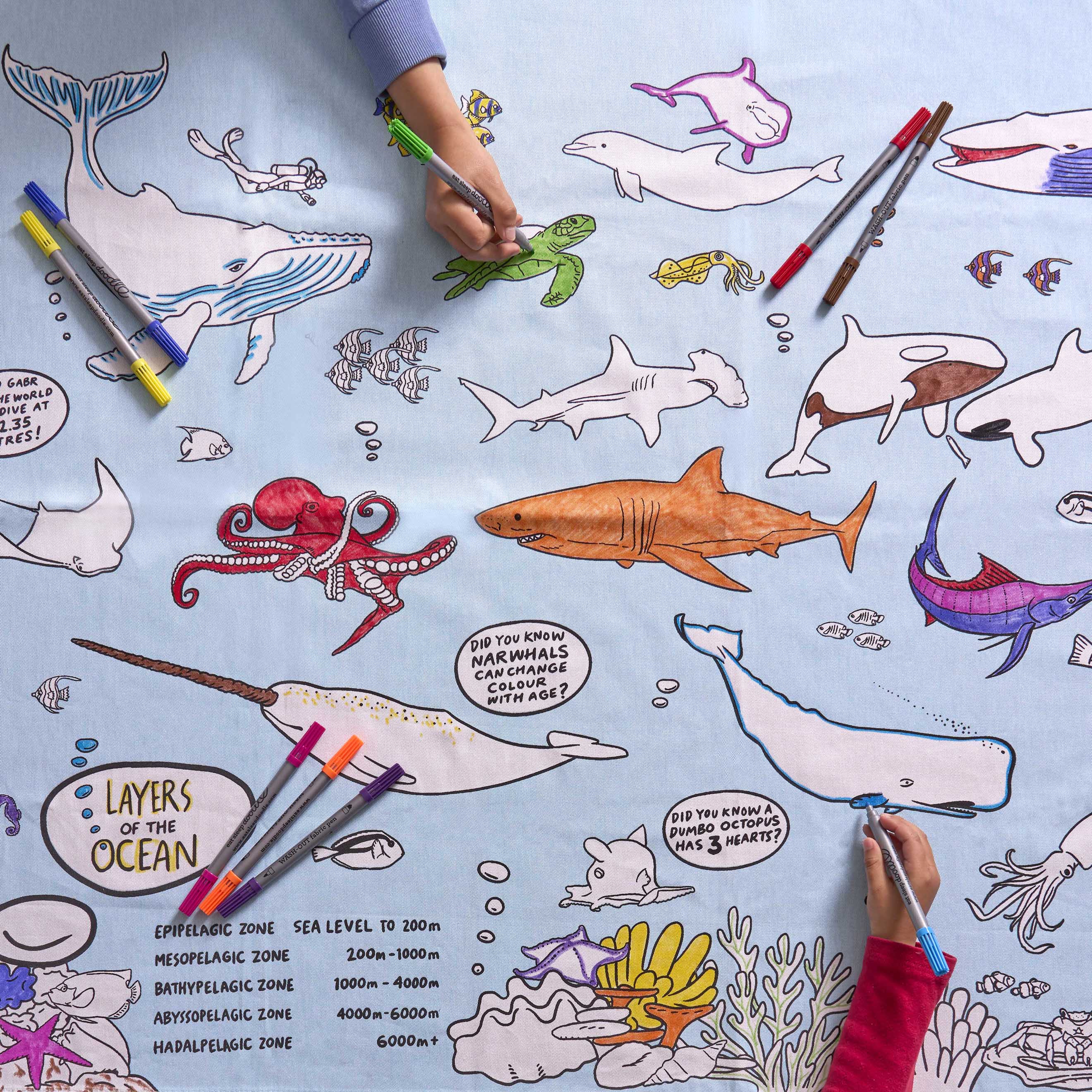 nappe thème "sous l'océan"