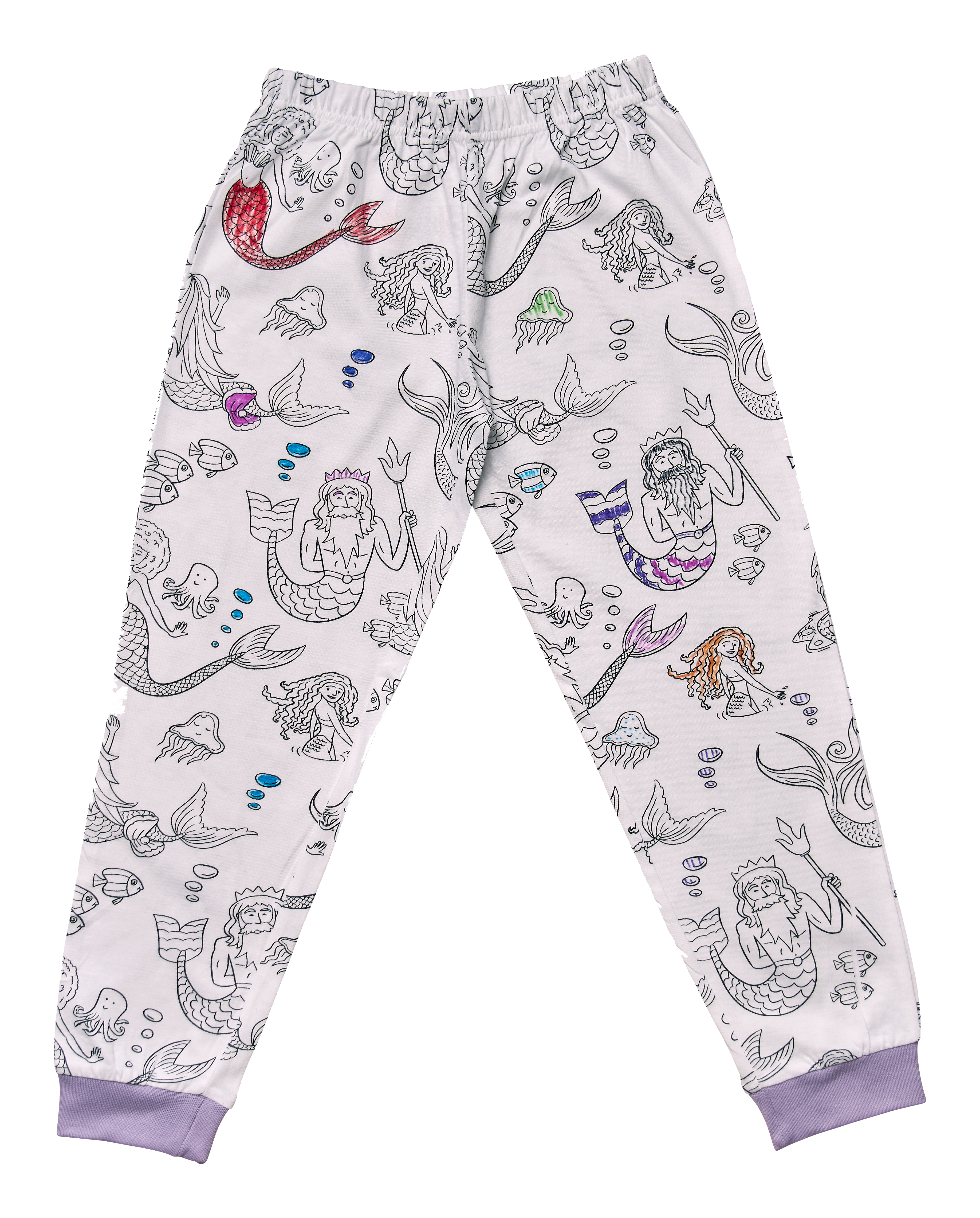 mermaid colour in pyjamas