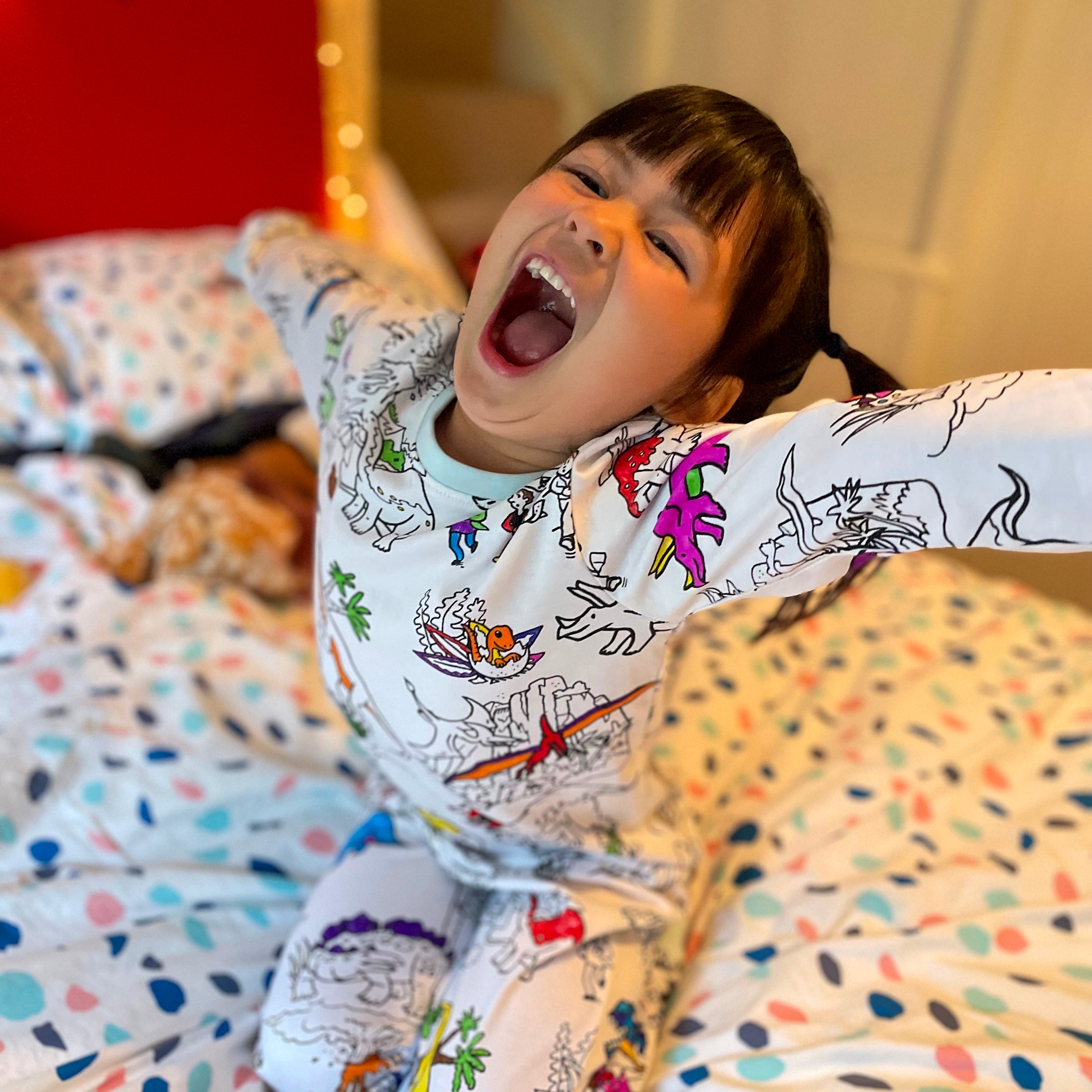 pyjama à colorier dinosaure