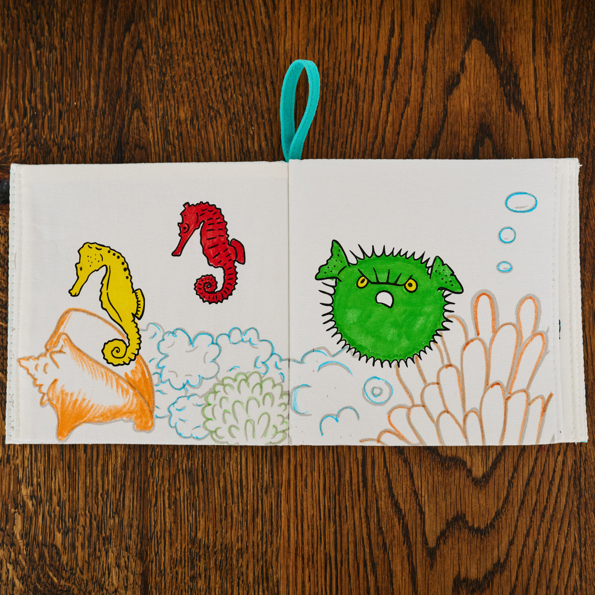 Soft cotton under the sea colouring book for children aged 1+ page 5