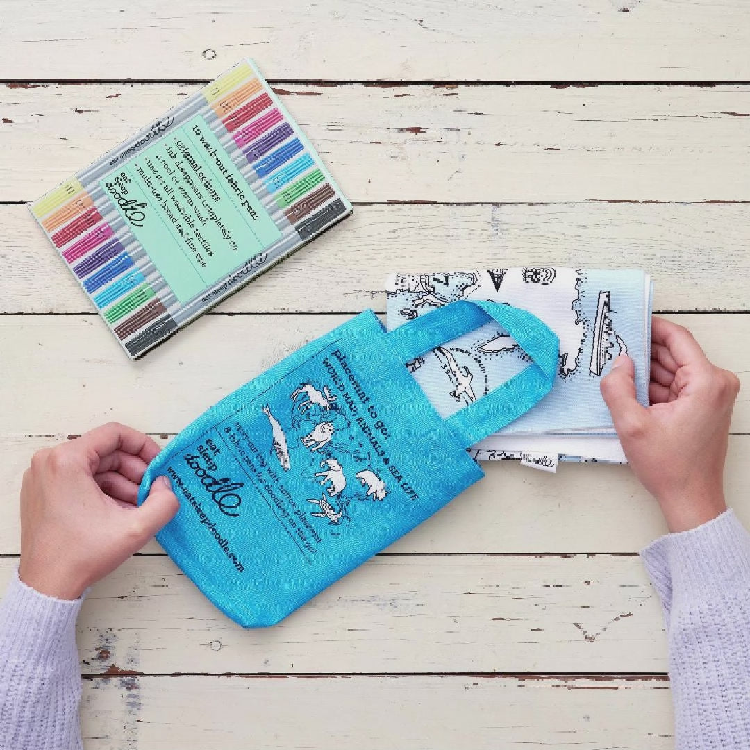 Napperon carte du monde à emporter