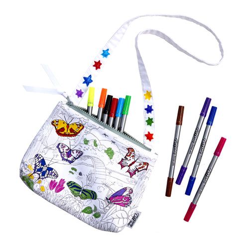 colour-in butterflies bag gift Christmas gifts for little girls