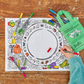 colour your own dining mat for christmas dinner
