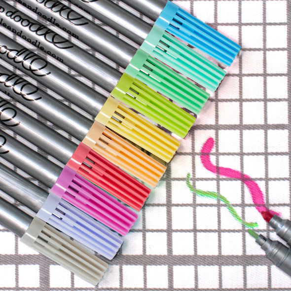 pastel textile pens