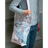 cotton shopper tote bag with pond life design